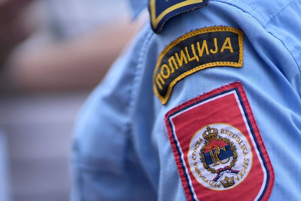 Oznaka Policije Republike Srpske na fotografiji iz Facebook objave Horizont Info.